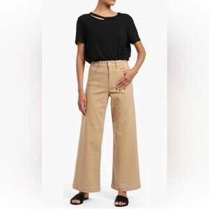 Mavi Paloma wide leg jeans. High rise. Tan color. 25 by 27 natural sand denim